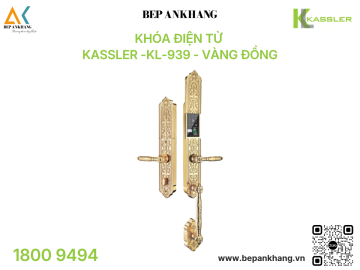 Khóa điện tử Kassler KL-939 - Vàng Đồng